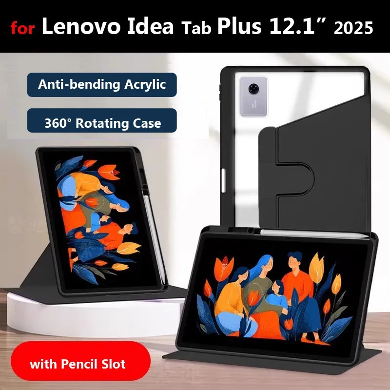 Lenovo Tablet P12 Accessories - Funda con Rotación de 360 Grados