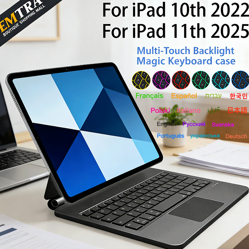 Boox Tablet Accessories - Funda con Teclado Bluetooth para iPad