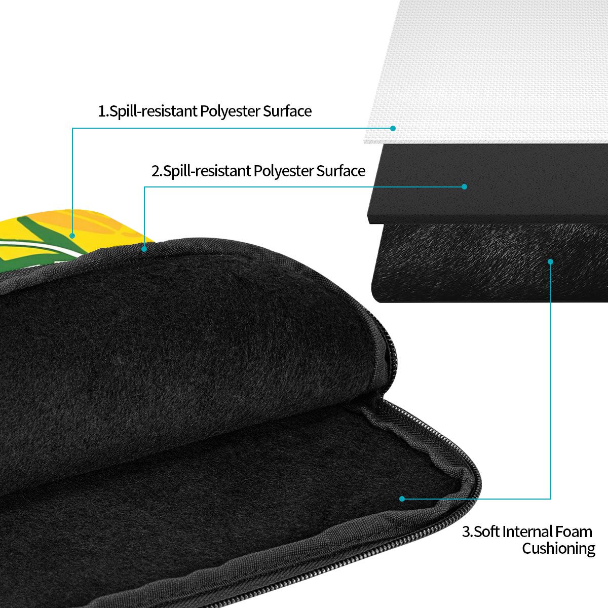 Funda con cremallera para port - Tablet Sleeves & Cases Ipad Accessories reseña y precio