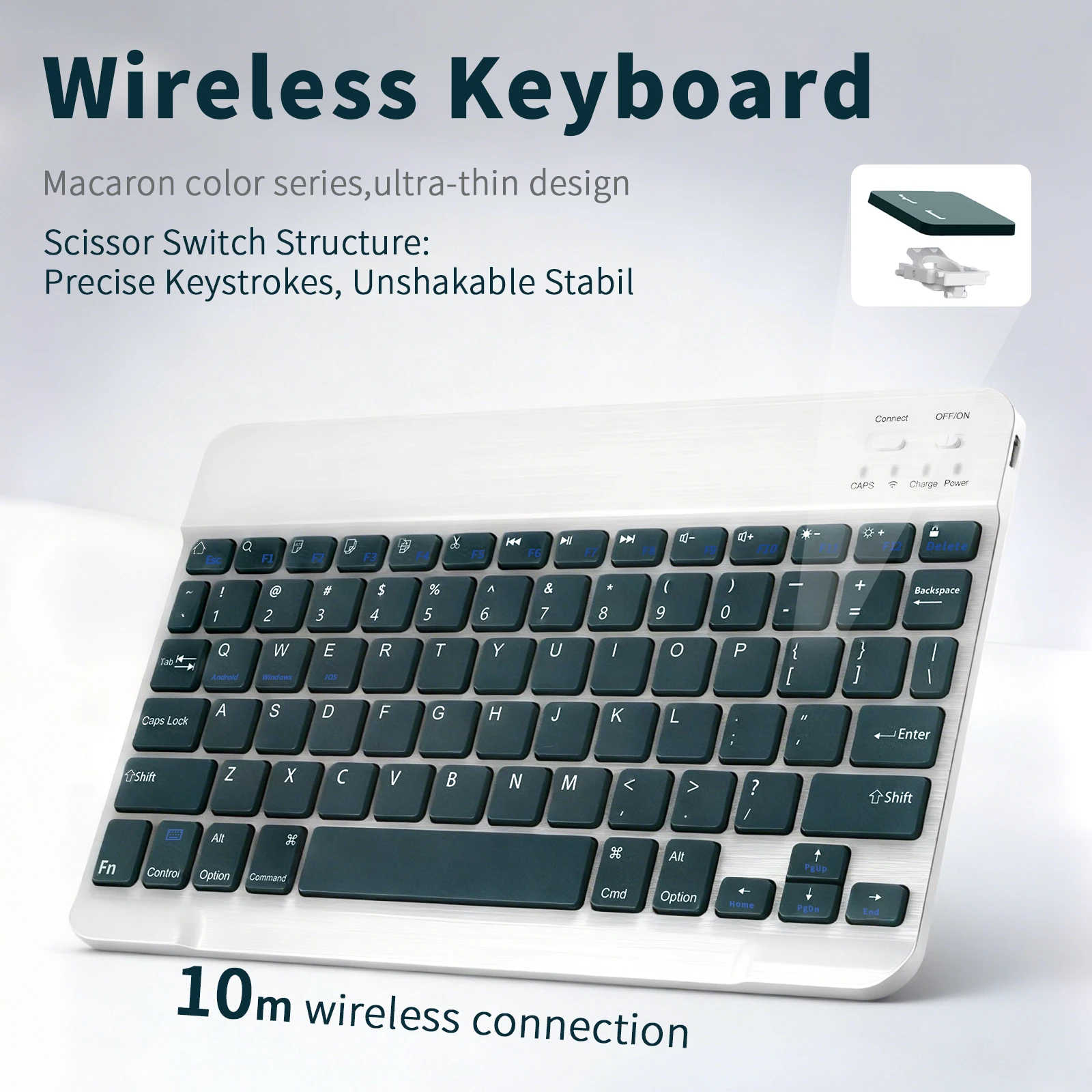 Teclado inalámbrico Bluetooth  - Tablet Accessories Keyboard reseña y precio
