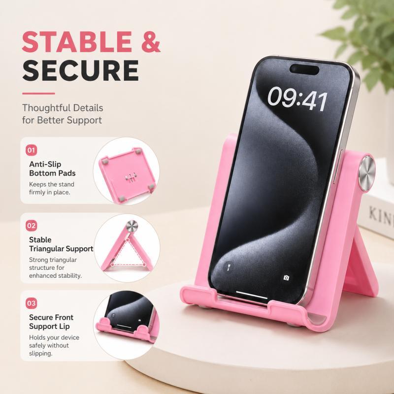 Soporte plegable para teléfono - Tablet Stand Accessories reseña y precio