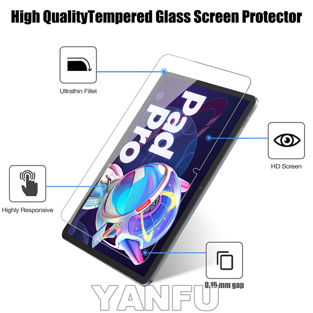 Protector de pantalla de vidri - Lenovo Tablet P12 Accessories reseña y precio