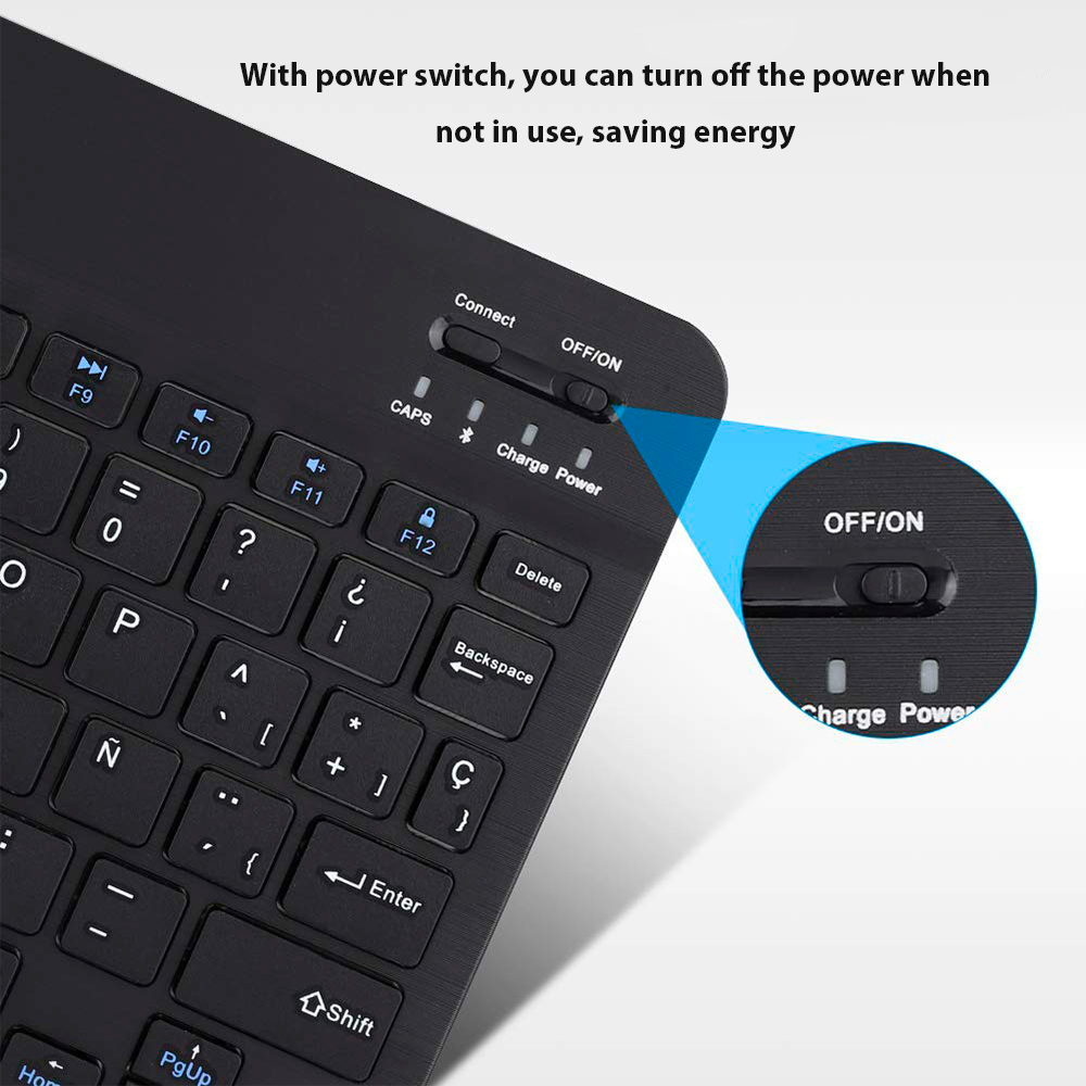 Teclado inalámbrico Bluetooth  - Tablet Accessories Keyboard reseña y precio