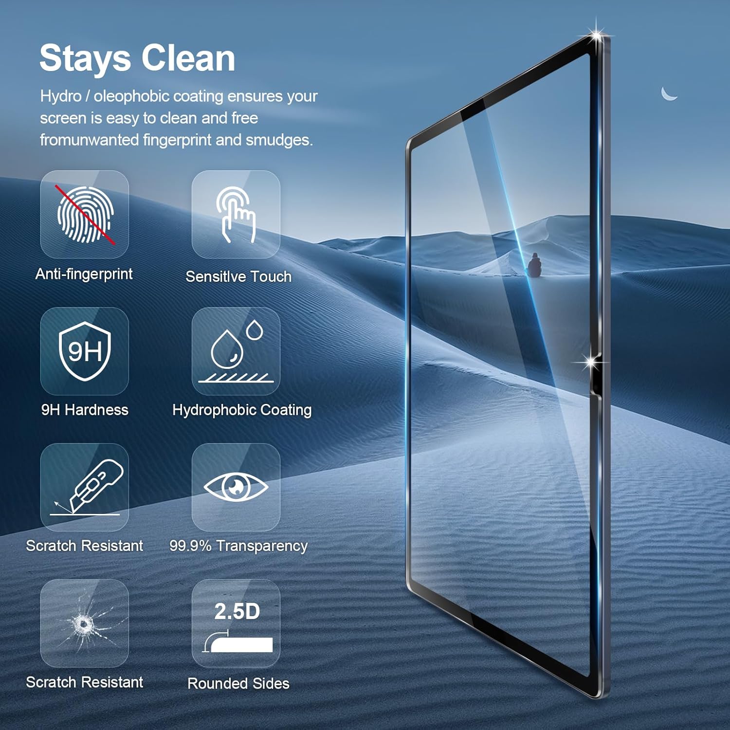Protector de pantalla de vidri - Samsung Tablet S10 Accessories reseña y precio